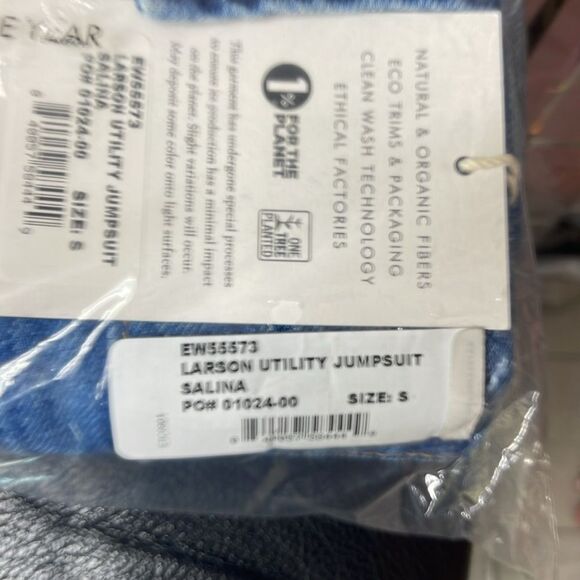 ETICA  Larson Utility Denim Jumpsuit NWT - Picture 14 of 14